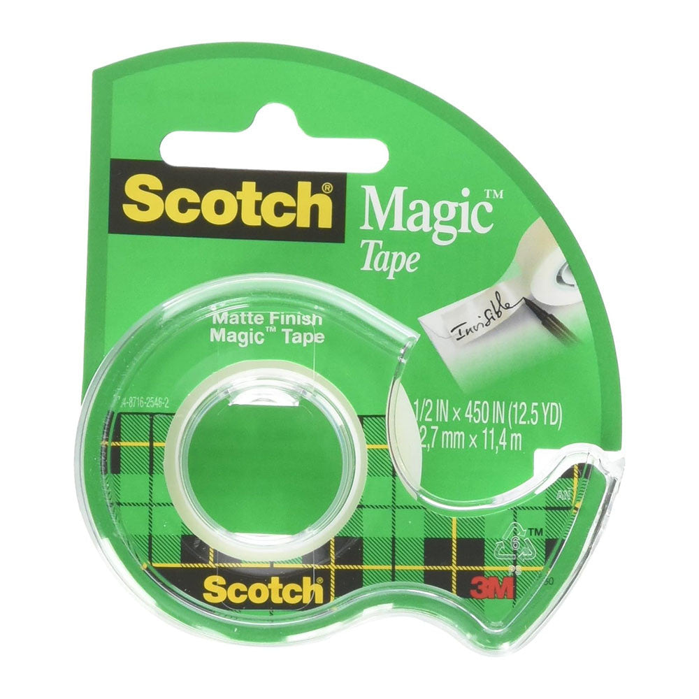 Scotch Magic Tape, 1/2 In X 450 In (12Mm X 11.4 M) - 1 Roll
